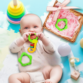 3 Pcs Baby Rattle Toy Set – Colorful Sensory & Motor Skill Development Toys