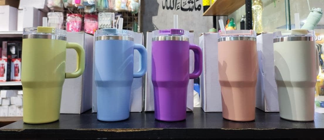 Pastel Insulated Travel Tumbler with Straw 20oz