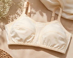 Women's Soft Cotton Full Coverage Bra – Beige